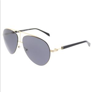 Authentic Balmain gold/black aviator sunglasses